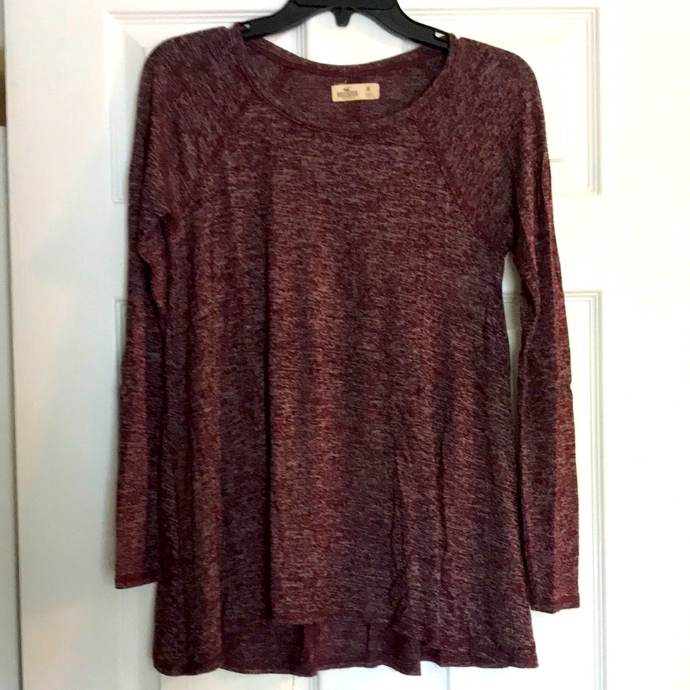 Medium dark red/marron Hollister long sleeve!